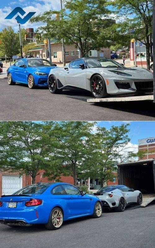 Enclosed vehicle shipping