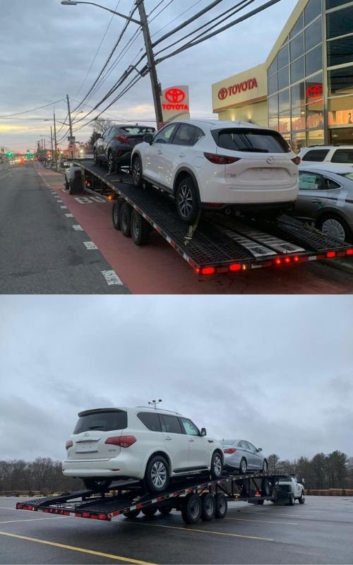 Open car carrier shipping